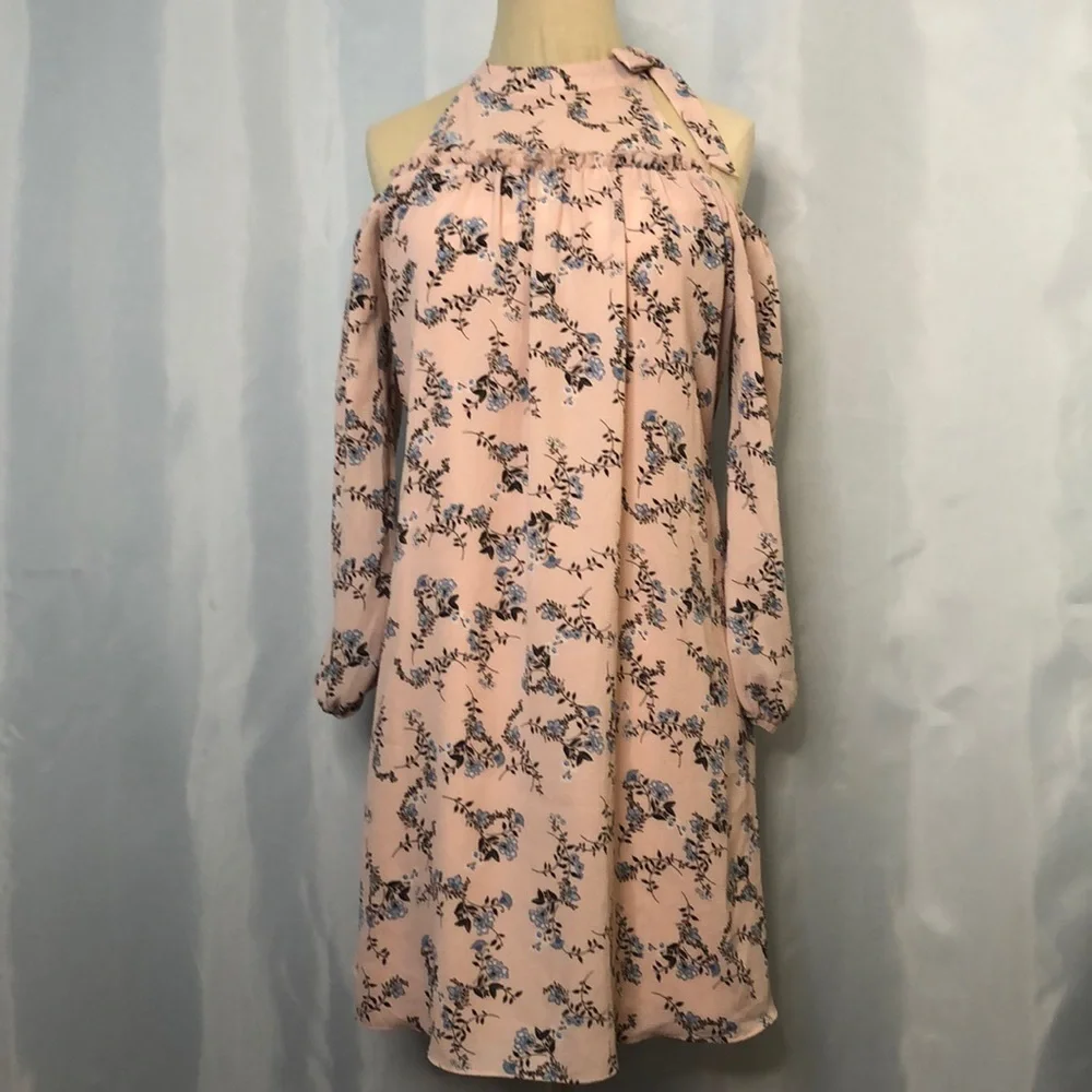 Speechless Girl’s Flower Print Off-Shoulder Dress Size 16